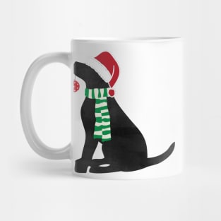 Christmas Black Lab Holiday Dog Mug